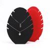 High-quality Black Red Velvet, White PU Leather Jewelry Display Stand Necklace Pendant Jewelry Storage and Display Props