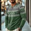 Men's Casual Bohemian Vintage Long Sleeve Shirt