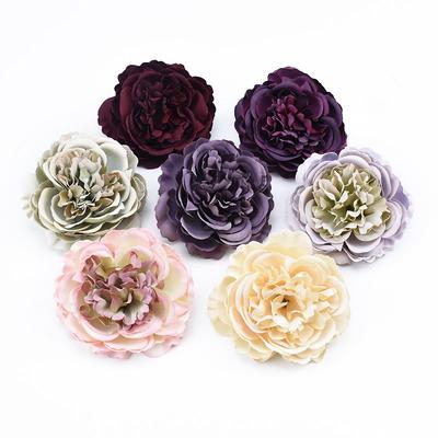 5/10Pcs Artificial Flowers European Peony Heads Wedding Bridal Home Christmas Garden Accessories Diy Scrapbooking High Quality
