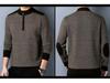 Brand Men's Wool Half-Zip Sweater - 2025 Autumn/Winter Edition: Thick, Warm Middle-Aged Dad Style Base Layer