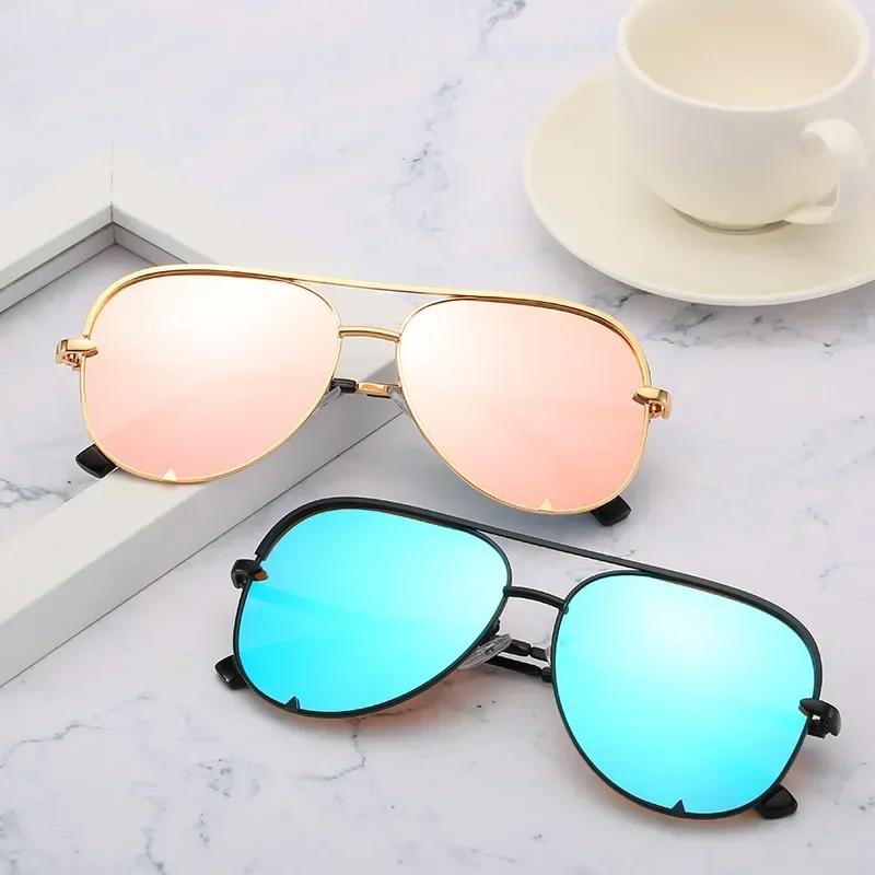 New Fashion Designer Ladies Pilot Sunglasses Women Men Goggle Gradient Sun Glasses For Female Mirror Shades UV400