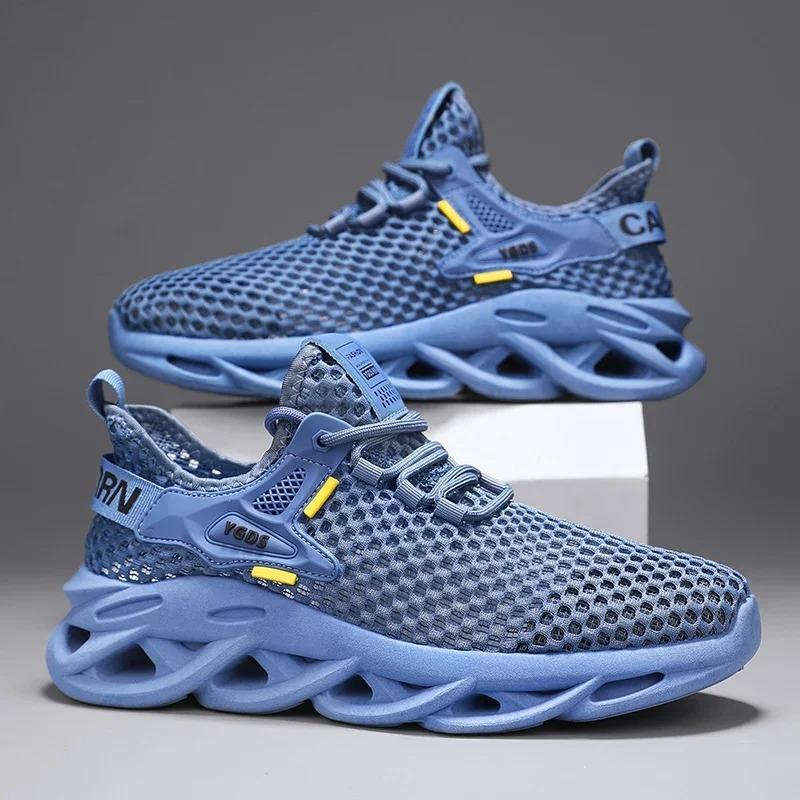 Men's Summer Mesh Sneakers - Breathable for Casual Outdoor Running Tennis Hiking & Luxury Platform Loafers Style tenis masculino