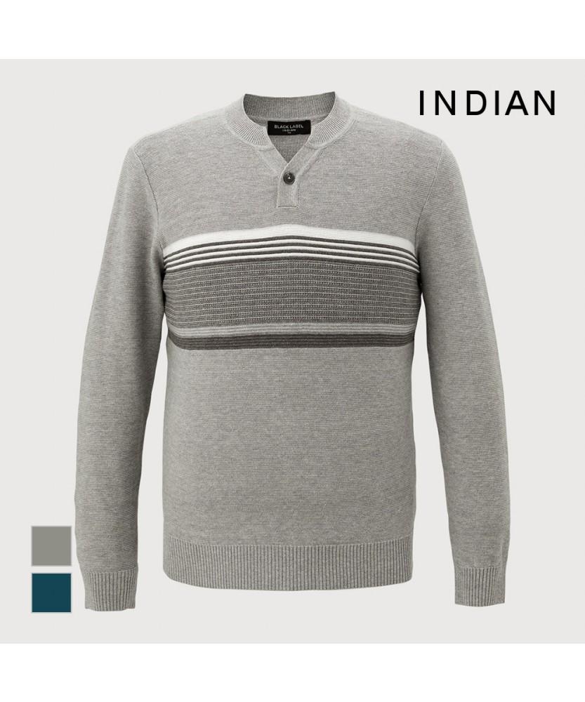 INDIAN One-Length Henley Neck Knit_Mivbrys1271