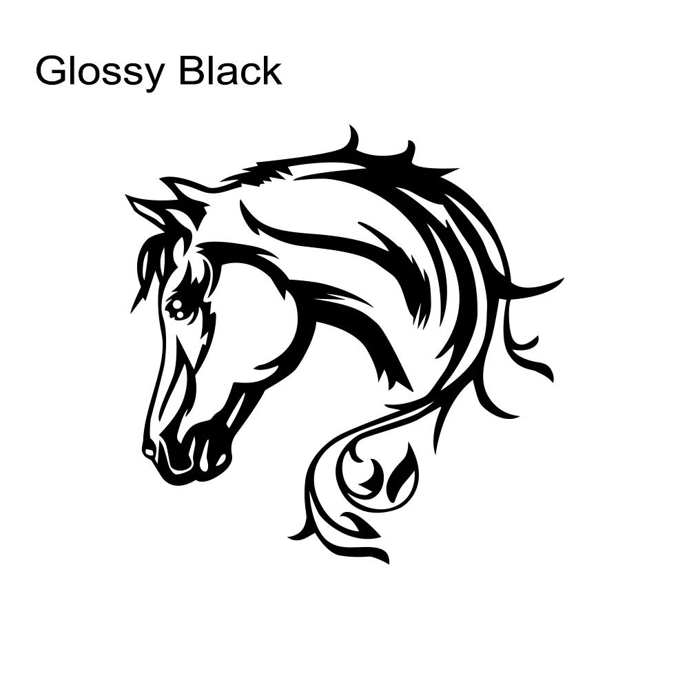 Horse Head Art Sticker Car Stickers Vinyl Decor Decal For Automobile Motorcycle Windows Trucks Bumper Auto Tuning Accessories