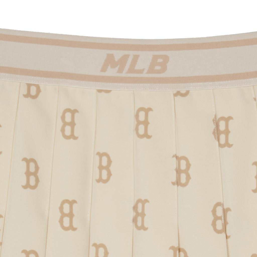 New MLB Boston Red Sox SS24 Casual Short Skirts Women's Dark Cream 3FSKM0144-43CRD
