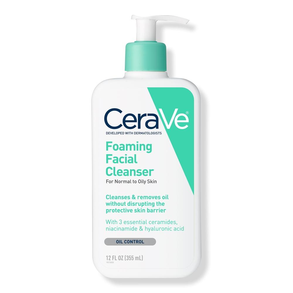 

Cerave Пенящееся средство для умывания лица для нормальной и жирной кожи 12,0 унций