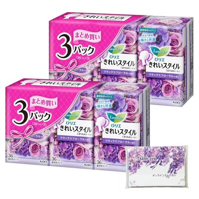 Lorie Beautiful Style Vaginal Sheet Relaxing Floral Scent 36 Pieces X 6 Pieces Total 216 Pieces Pocket Tissue Included [Bulk Purchase]