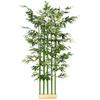 Artificial Bamboo, 180 cm, Potted with Pine Wood Pot, Green