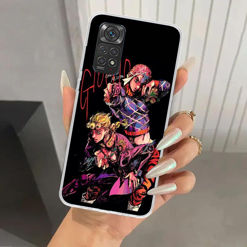 JoJo Bizarre Adventure Golden Wind Phone Case for Xiaomi Redmi Note 15 14 14S 13 12S 12 Pro 11S 11 Plus 11T 11E 10S Soft Funda P