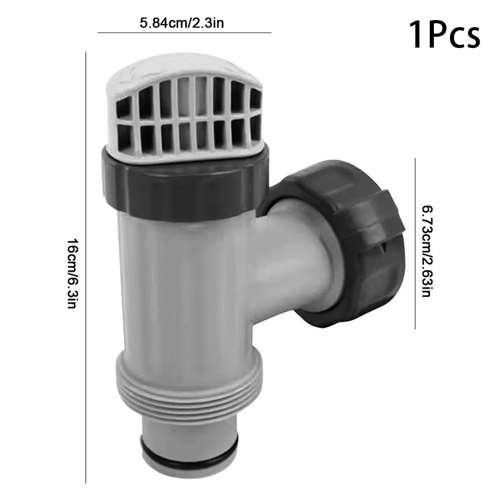 1/2Sets Plastic Pool Plunger Valve Grey Parts Replacement  Outdoor Pool Accessories 1Pcs