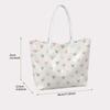 Cute Heart Print Tote Bag for Women Casual Daily Large Capacity Shoulder Handbag for Shopping Travel Work
