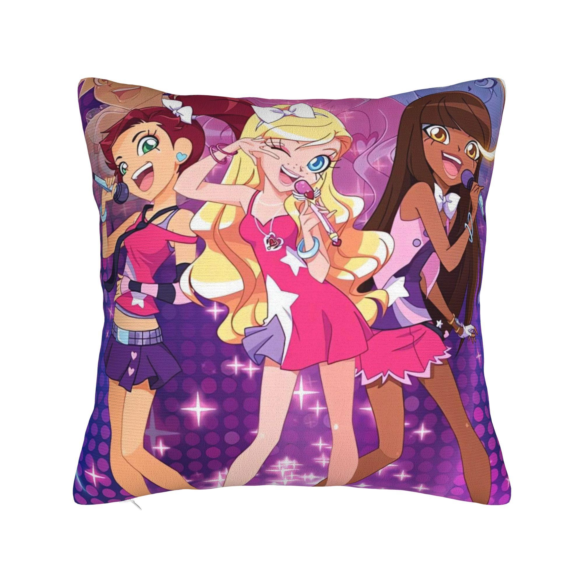 

LoliRock Kopo Music Girls Pillow Case Funny Pillow Cover Comfy Pillowcases For Chair Sofa Home Decor 12x12Inch