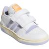 Adidas Break Start Fashionable Comfortable Basketball Shoes Kids Sneakers White Purple JQ0098