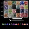 24-Grid Nail Art AB Resin Rhinestones: Super Flash Flat Bottom DIY Ornaments