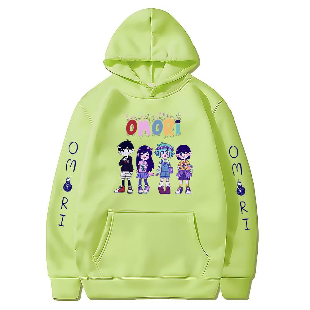 Omori Sunny Basil Hero Mari Kel Hot Cartoon Hoodies Comic Cute Sweatshirts Men/women Clothes Aesthetic Fleece Fashion Streetwear