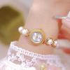 Women Fragrance Medieval Pearl Bracelet Watch Waterproof Quartz Wristwatch