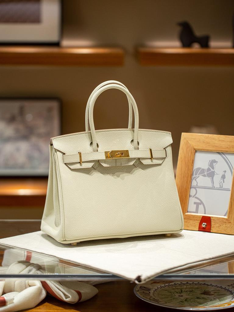 Lagerfeld Brikin30 Cowhide Bag Top Layer Togo Original Factory Leather Inlet Cowhide Thread Timeless Hundred Styles Handbag Women