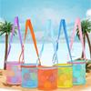 Beach Toy Mesh Bag, Beach Tote, Storage Pouch, Shoulder Bag, Kids' Beach Bag, Vacation Mesh Tote
