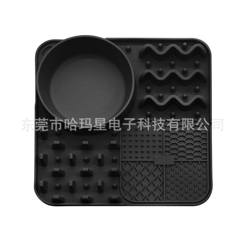 Silicone Pet Slow Feeder Mat With Non-Slip Base Cats Dogs Anti-Choking Lick Pad Bowl Tray In Multiple Sizes Colors