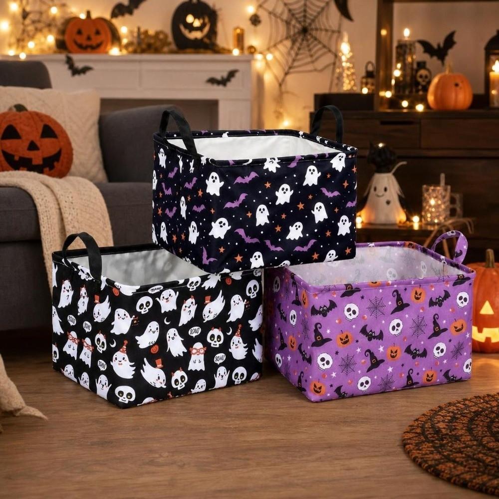 Ghost Clothes Storage Box Pumpkin Sundries Organizer Practical Laundry Basket Household