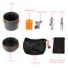 Outdoor Camping Hiking Cookware with Mini Camping Piezoelectric Ignition Stove Backpacking Cooking