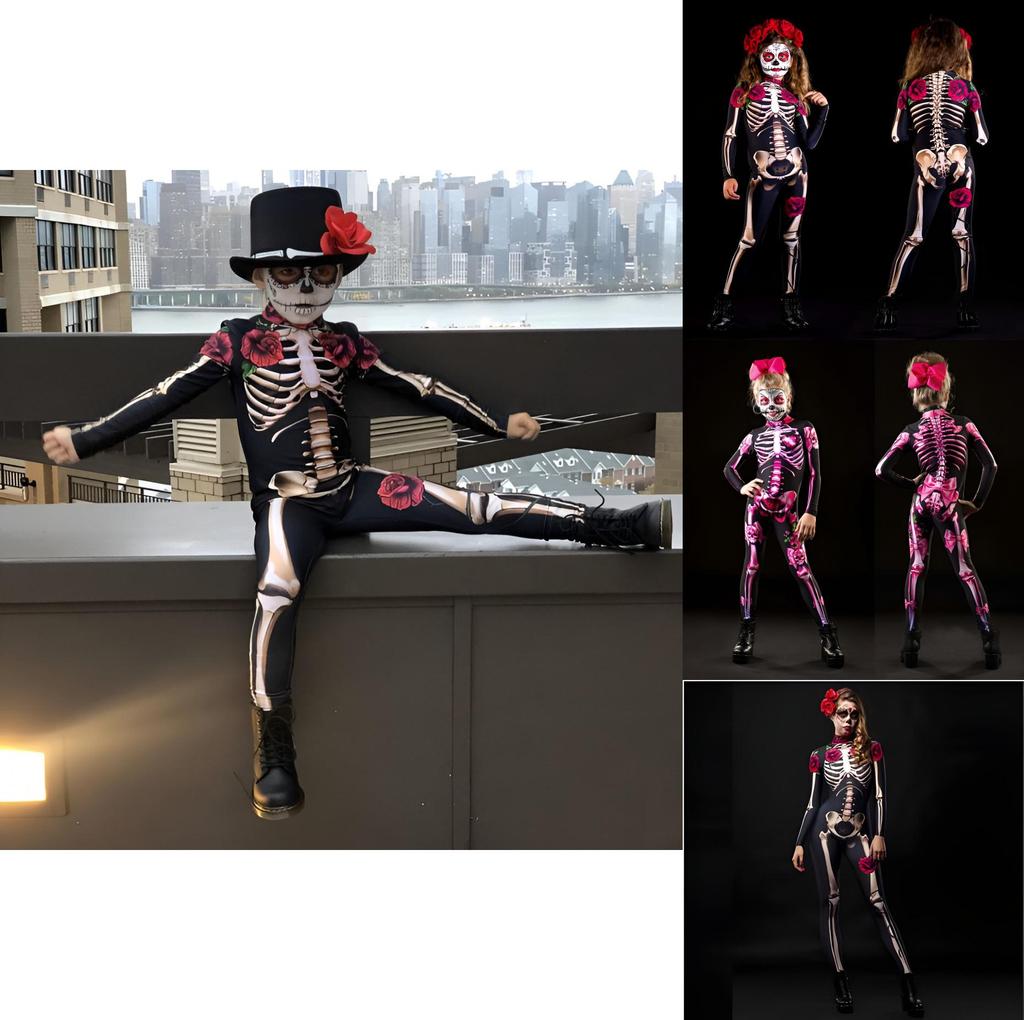 Premium Women Skeleton Jumpsuit For Clubbing And Halloween Party