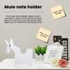 Multifunctional Mule Memo Box, Office Daily Decorative Memo Holder, Mule Pen Holder and Business Card Box