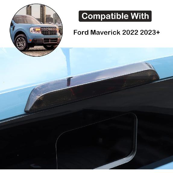 Car Third 3rd Brake Light Cover Trim Compatible with Ford Maverick 2022-2025 Third Brake High-position Center Light 3rd Brake Tail Light Shell Cover