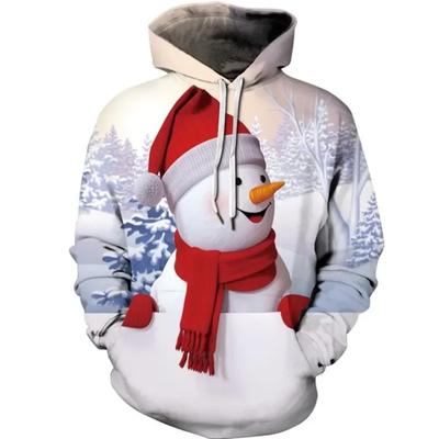Sweatshirts Men Fashion Autumn And Winter Christmas Sweater 3D Print Oversized Hooded Unisex Man Woman Funny Harajuku Pullover