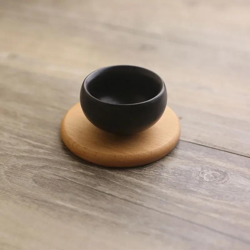 1 STÜCK Massivholz Untersetzer Runde Buche Holz Tassenmatte Langlebig Hitzebeständig Tee Kaffee Holz Tassenunterlage Tischsets 88cm/346in