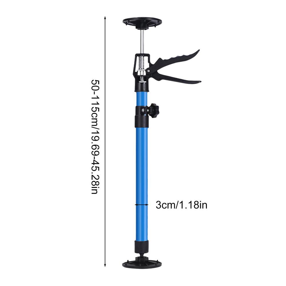 Labor-Saving Telescopic Steel Support Rod Third Hand Cabinet Jacks Drywall Construction Tool for Ratcheting Cargo Range Hoods