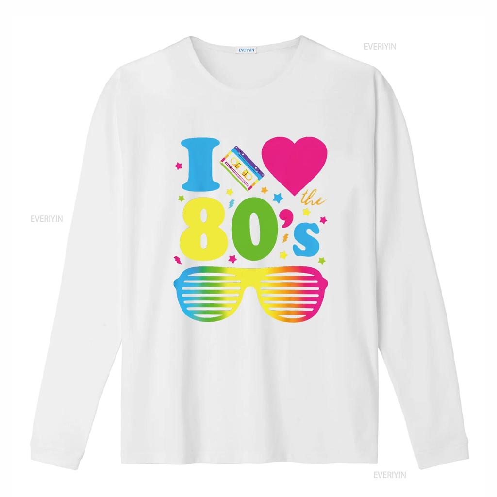 I Love The 80S Clothes For Women Party Funny T Shirt Vintage Washed Casual Slightly Soft Graphic Comfortable Breathable Unisex