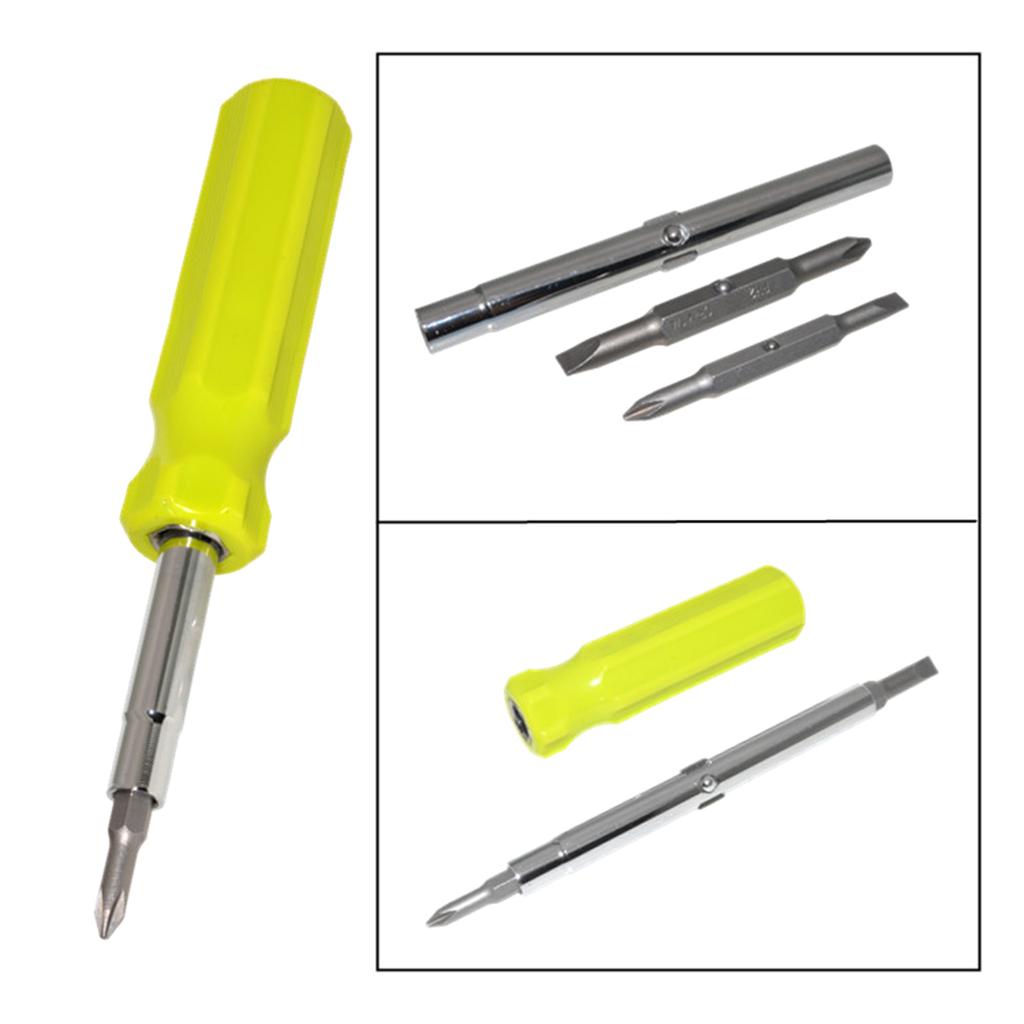 6 in 1 Schraubendreher Schraubendreher Geschenk Schraubendrehersatz Multifunktionales Reparaturwerkzeug Kreuzschlitz Schlitz Manuell Schraubendrehersatz