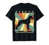 German Wirehaired Pointer Dog Retro 70s Vintage Gift TShirt
