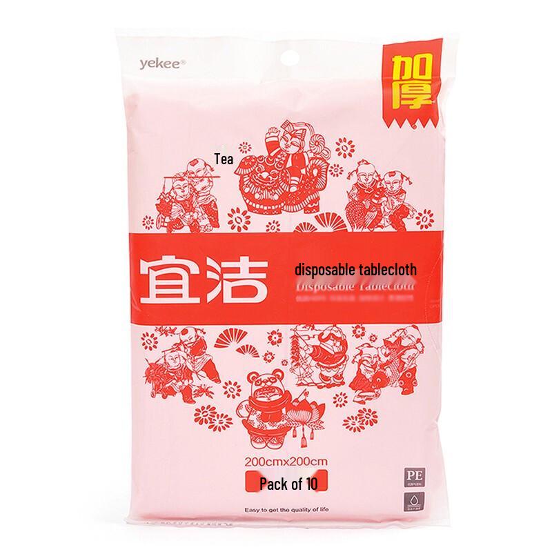 

Yekee Disposable Plastic Tablecloth