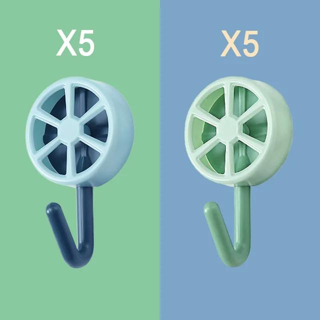 New 10PCS Self Adhesive Wall Hook Strong Without Drilling Coat Bag Bathroom Door Kitchen Towel Hanger Hooks Home Storage Accesso