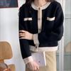 Autumn New Vintage O Neck Knitted Sweater Cardigans Women Elegant Casual Solid Loose Outer Knitted Cardigan Coat Women Fashion Winter Sweaters 25535