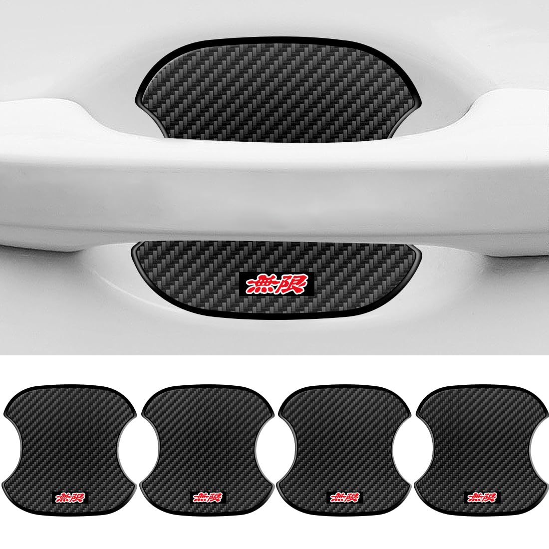 

TANAMACHI Защита дверных ручек TRD для Toyota RAV4, эмблема TRD, защита дверных ручек для Toyota Hiace, TRD (Mugen)