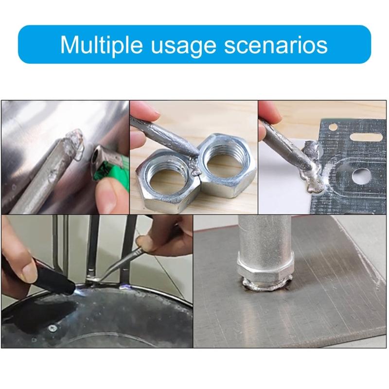Multipurpose Metal Welding Rod For Iron Stainless Steel DIY Projects Using Basic Lighter Flame Technology