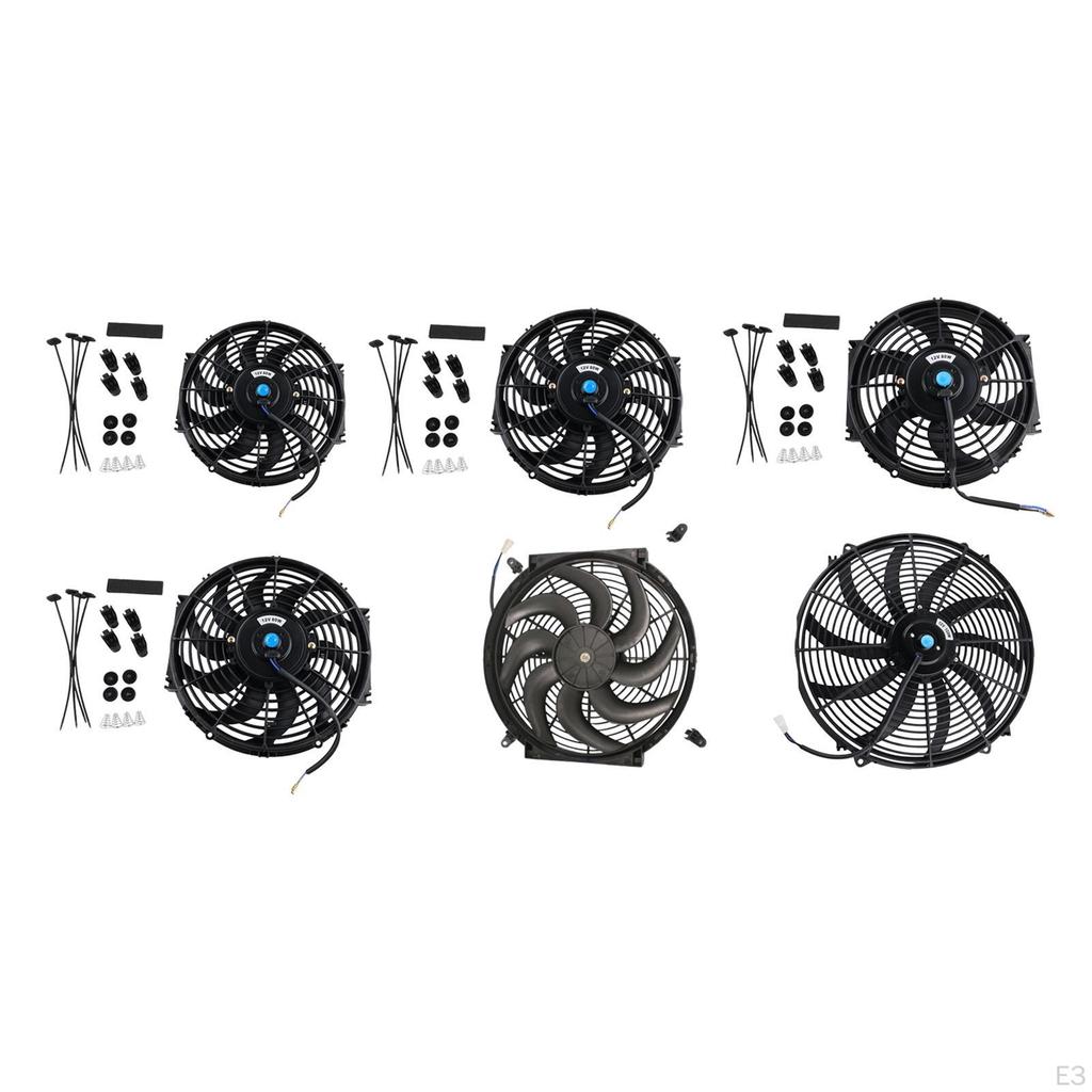 Hűtőradiátor Ventilátor Teljesítmény Alkatrész Nagy Teherbírású Ívelt Lapát Összeszerelő Készletek Pótalkatrészek