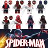 G0120 Superhero Building Blocks Spider-man Great Responsibility Suit In Red Cape