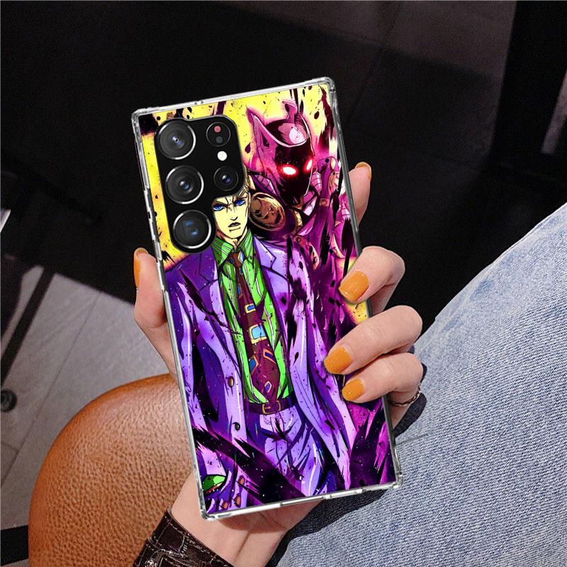 

JoJo Kira Yoshikage Killer Queen Phone Case For Samsung Galaxy S24 S25 Edge S26 Ultra S23 S22 S21 Plus S20 FE + Personalized Pri Samsung S26 Plus