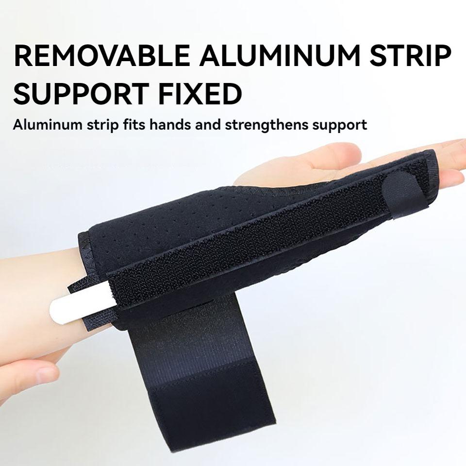 1Pc Finger Protectors Wrap Breathable Finger Guards Right Left Hand Fixation Tendon Sheath Support Aluminum Plate