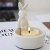 Cartoon Animal Candle Holder with Adorable Bunny Design Home Decor Suitable for Living Room Bedroom