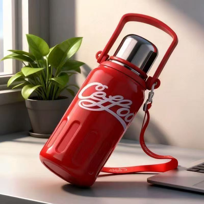 Coca-Cola Thermal Insulation Pot Stainless Steel Internet Celebrity High Value Water Cup