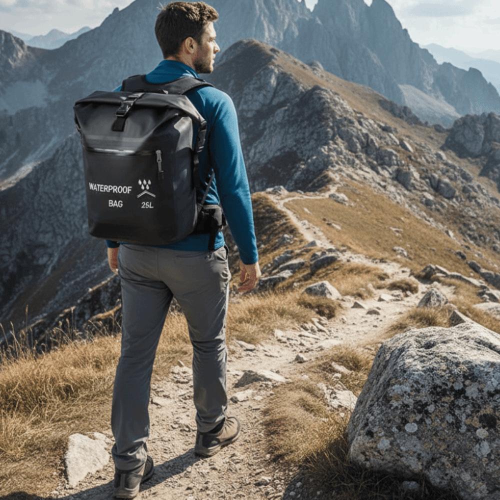 Verdicktes Material Strandaufbewahrungstasche Rollverschluss Schwimmrucksack Rafting
