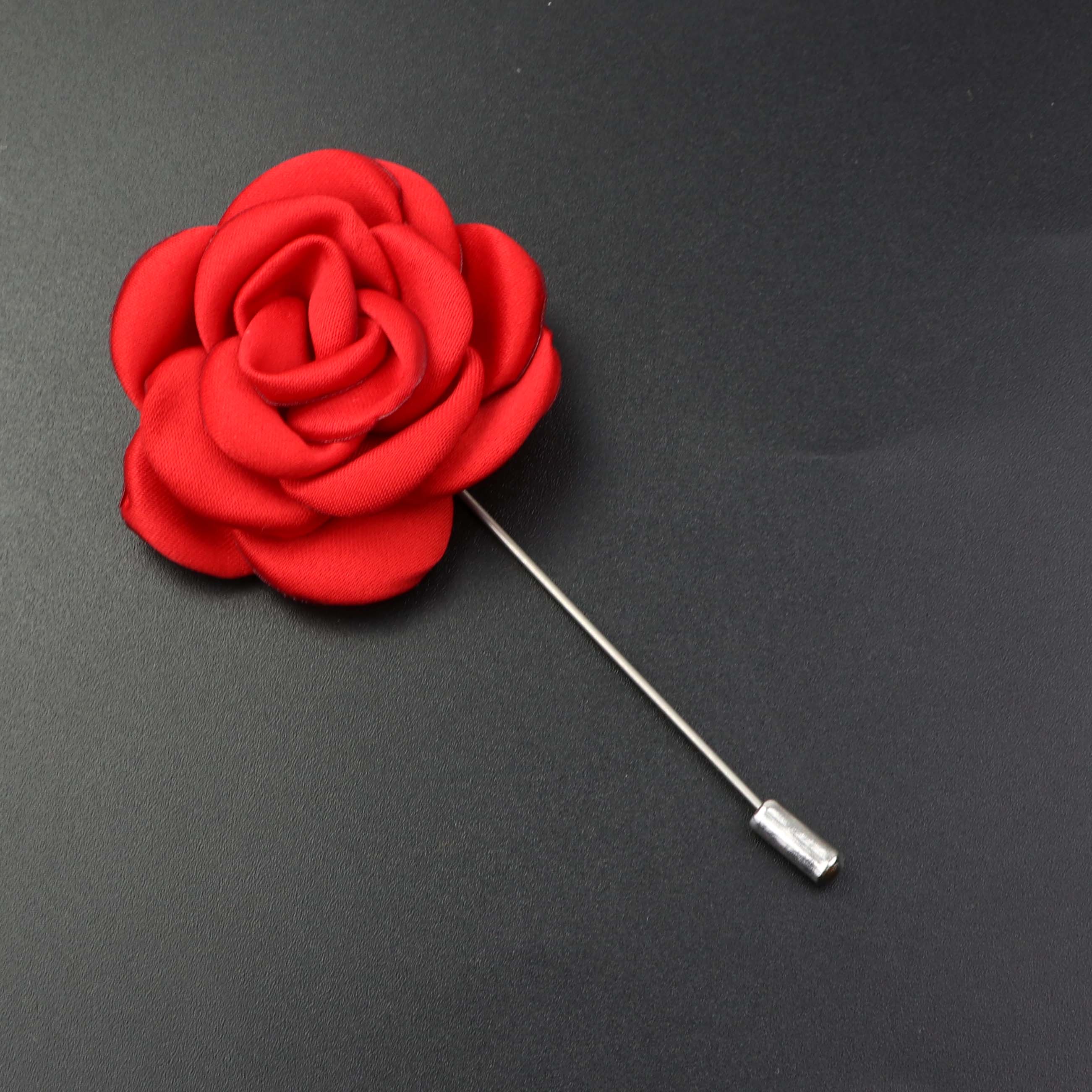 

Men s Handmade Fabric Flower Brooches Floral Brooch Pin Corsage Collar Lapel Pin Wedding Boutonniere Jewelry Clothes Accessory