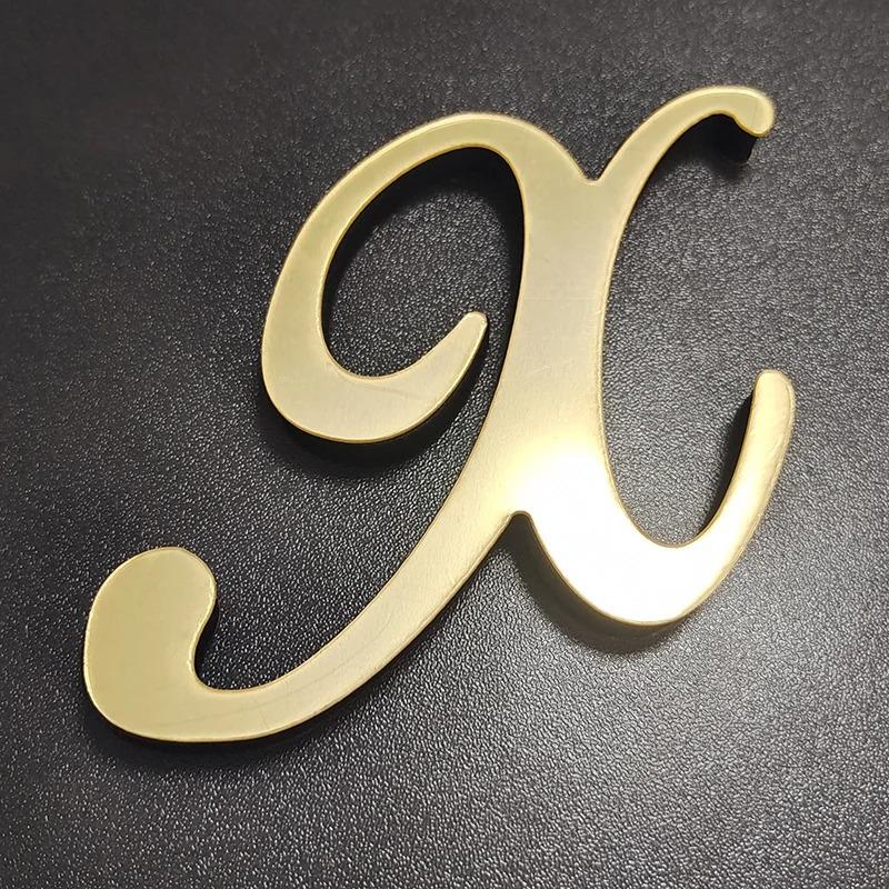 10cm/3.93in Fashionable Italicized English Letter Wall Stickers Modern Home Background Wall Decoration Stickers Creative DIY Wal