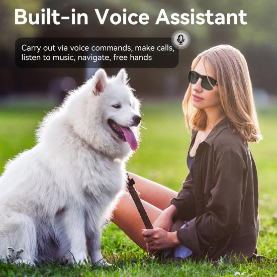 Έξυπνα γυαλιά Γυαλιά ηλίου συμβατά με Bluetooth Εργονομικός σχεδιασμός Επαναφορτιζόμενα φωτοχρωμικά γυαλιά με ηχείο, ανθεκτικά στην υπεριώδη ακτινοβολία