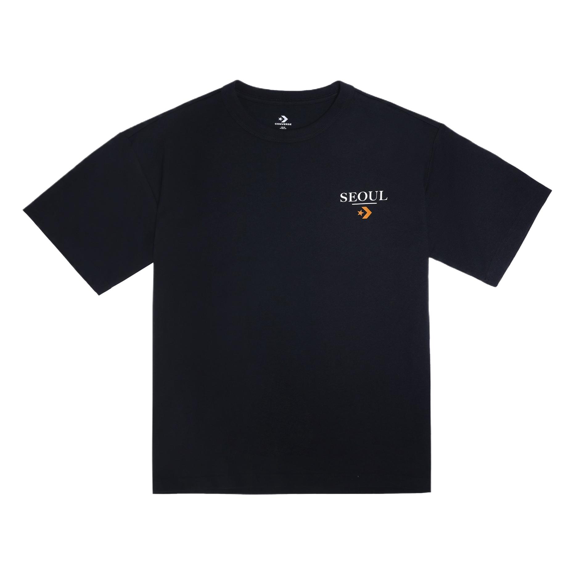 Converse T Shirts Men s Black Crew Neck MCH647-023 100
